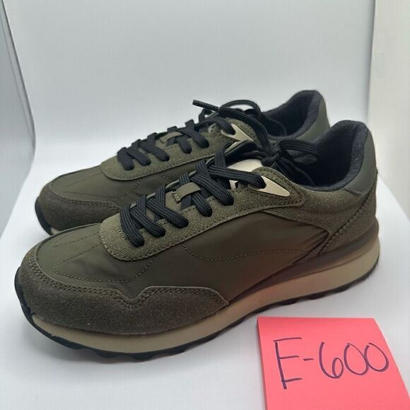 CUSHIONAIRE Women's lace up Nylon Sneaker +Comfort Foam 7 WIDE GREEN - Picture 3 of 7